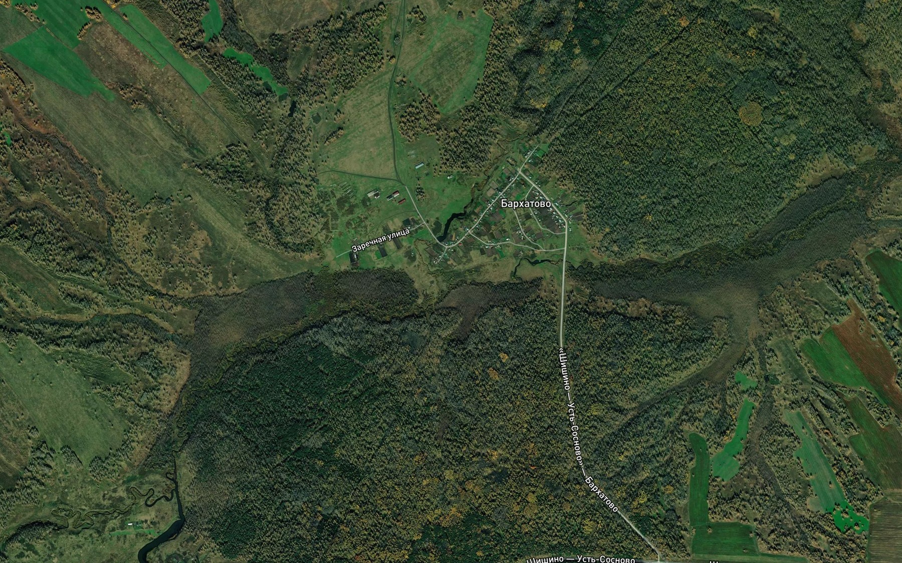 Satellite map of the Krutaya