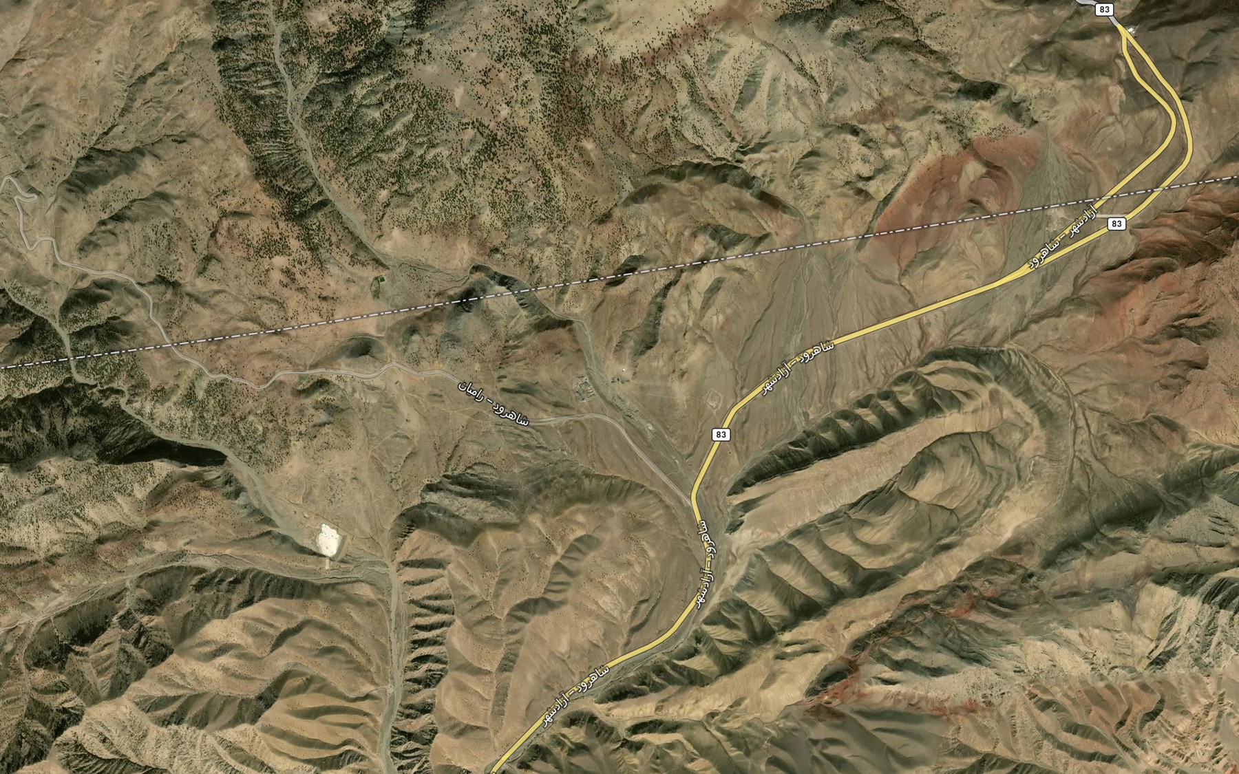 Satellite map of the Cheshmeh-ye Estala