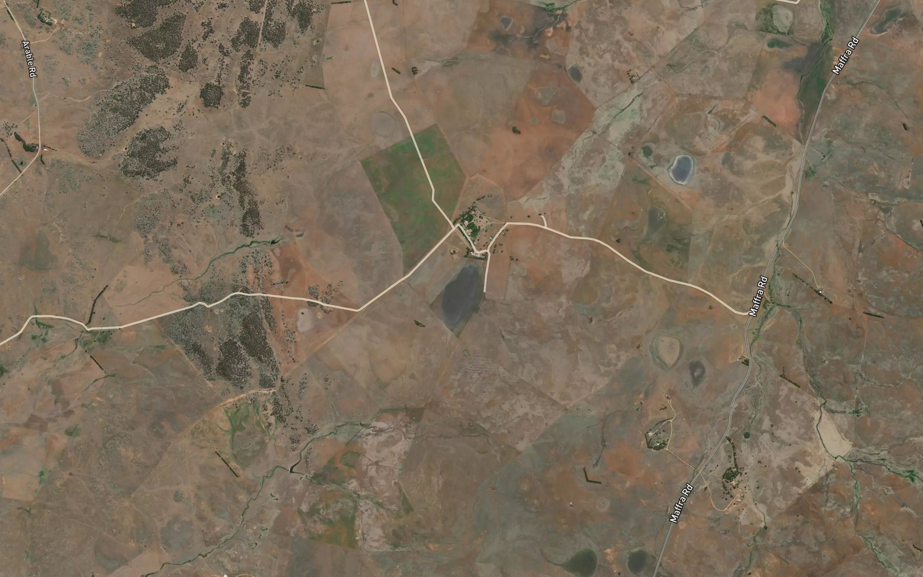 Satellite map of the Arable Lake