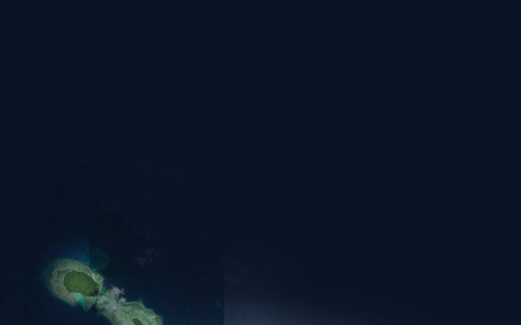 Satellite map of the Marengan Reef