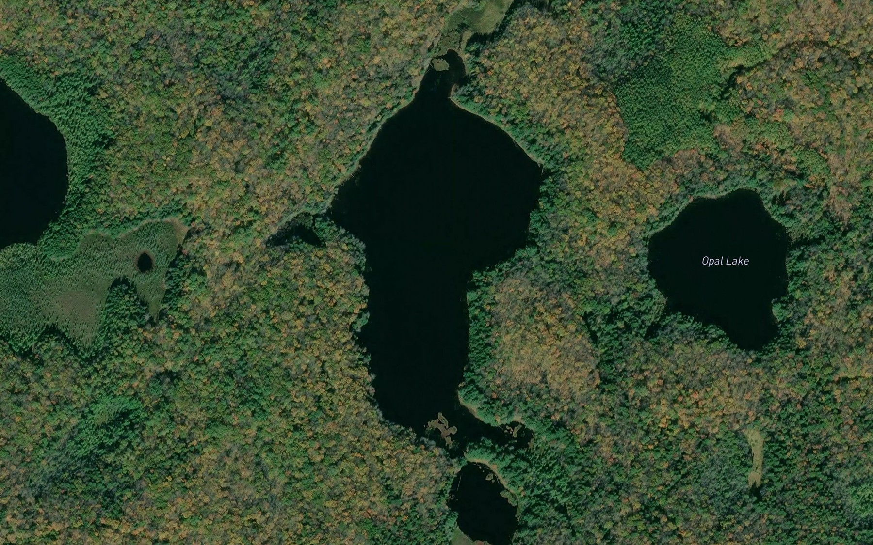 Satellite map of the Schneider Lake
