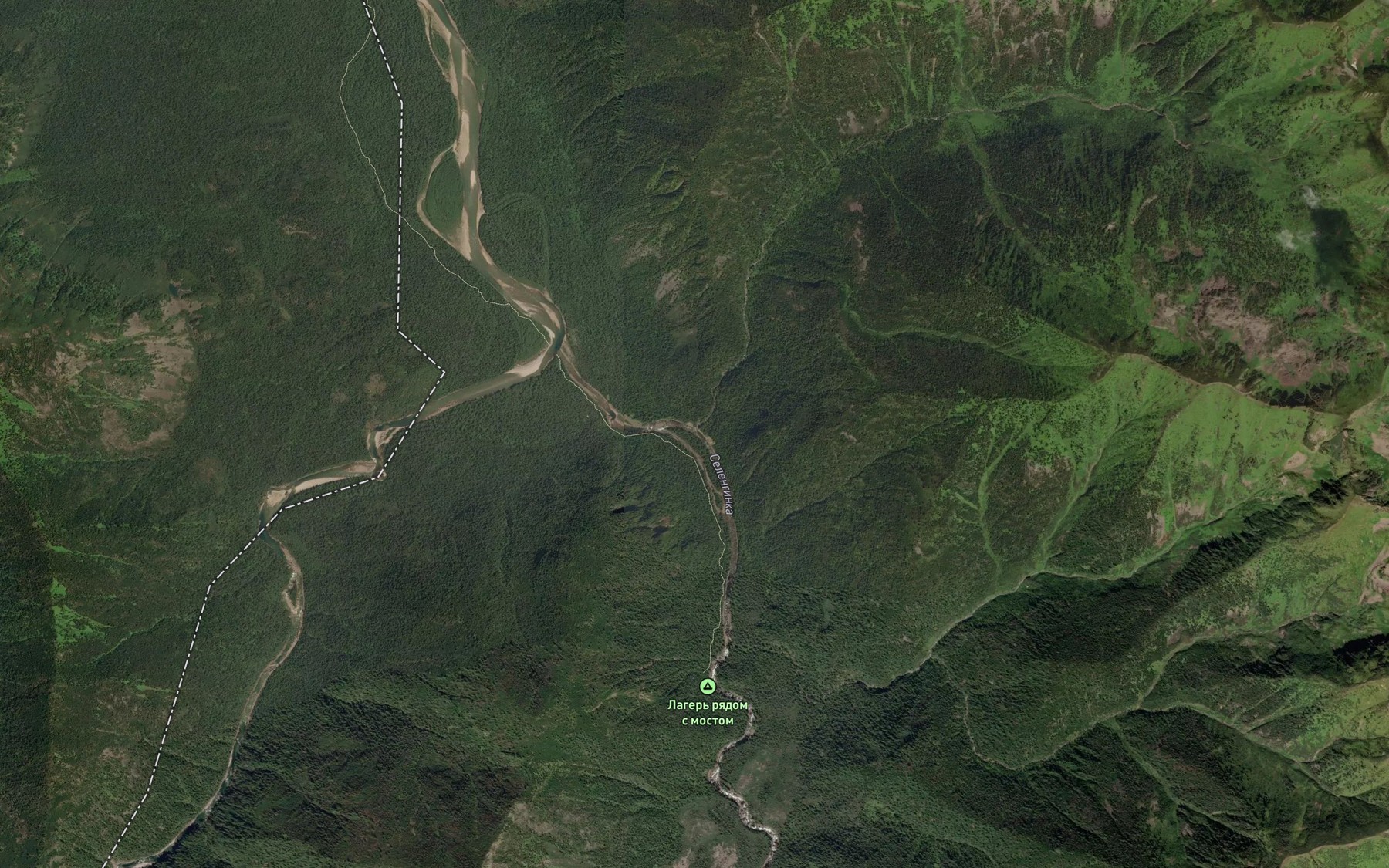 Satellite map of the Gramotukha