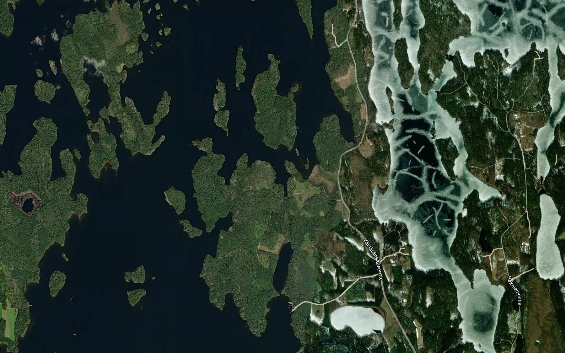 Satellite map of the Kyokanlahti