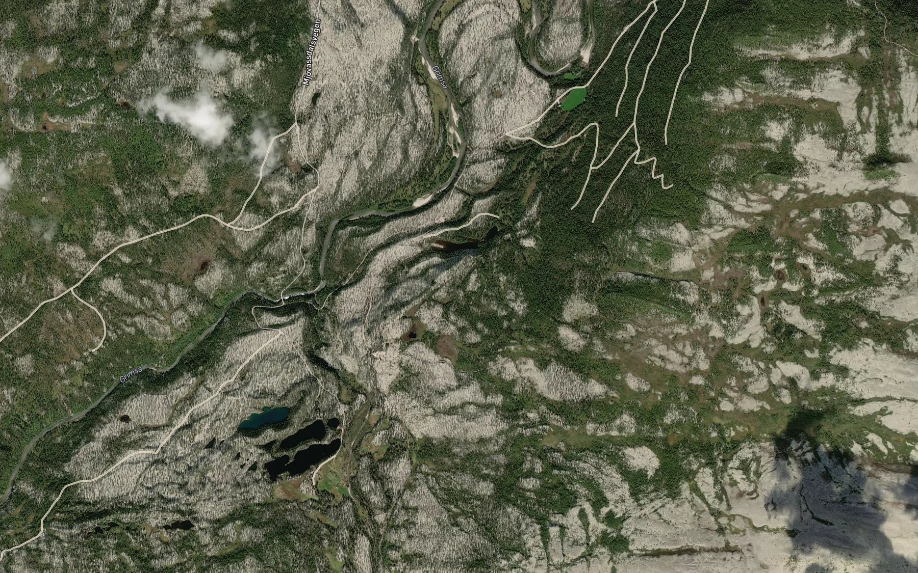 Satellite map of the Satabekken