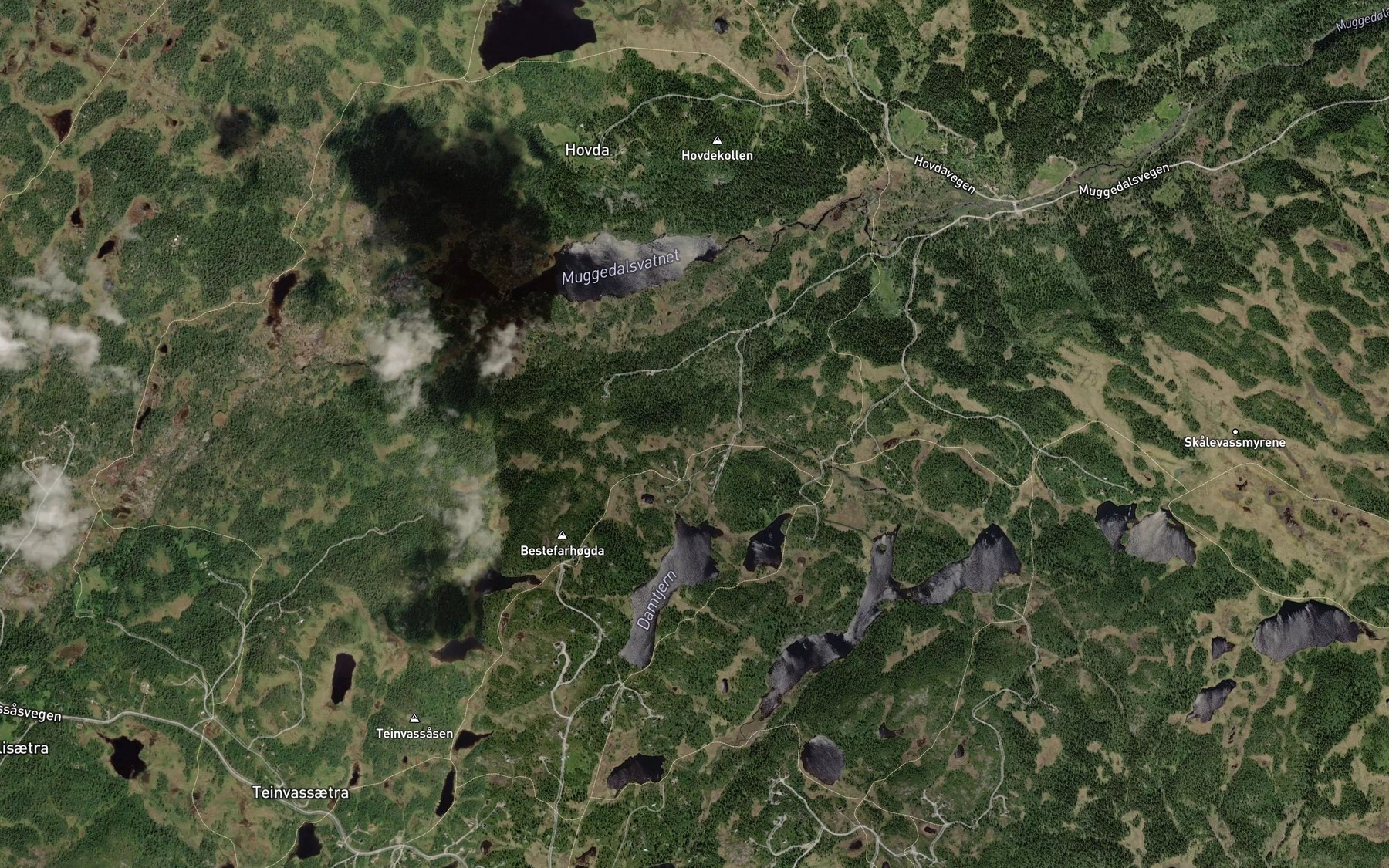 Satellite map of the Damtjernbekken