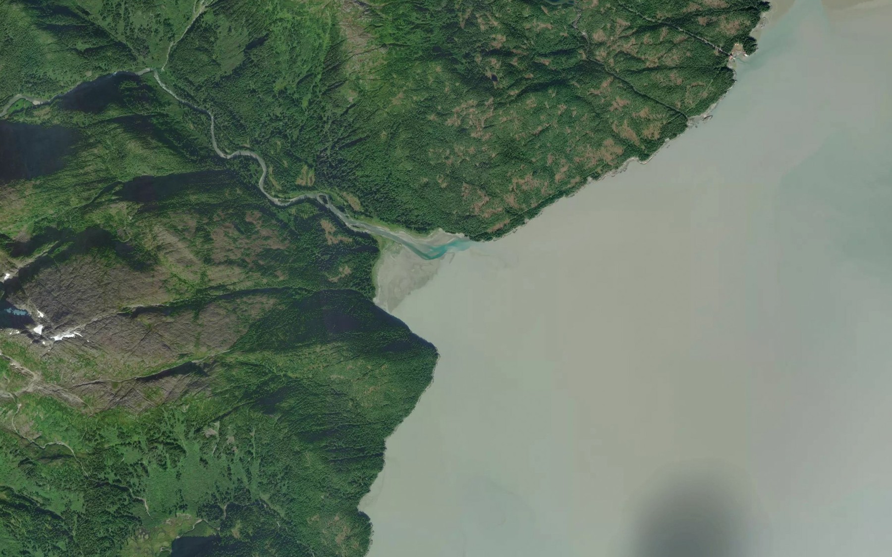 Satellite map of the Sunny Cove