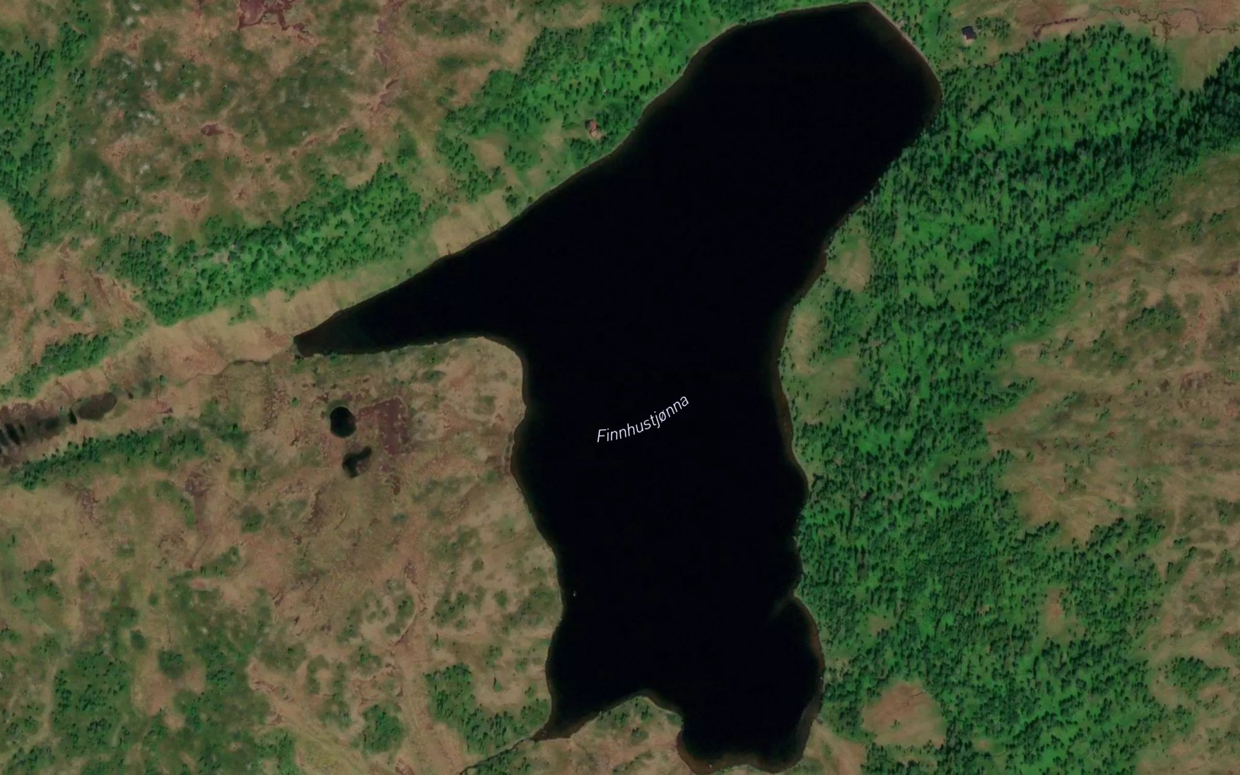 Satellite map of the Finnhustjorna