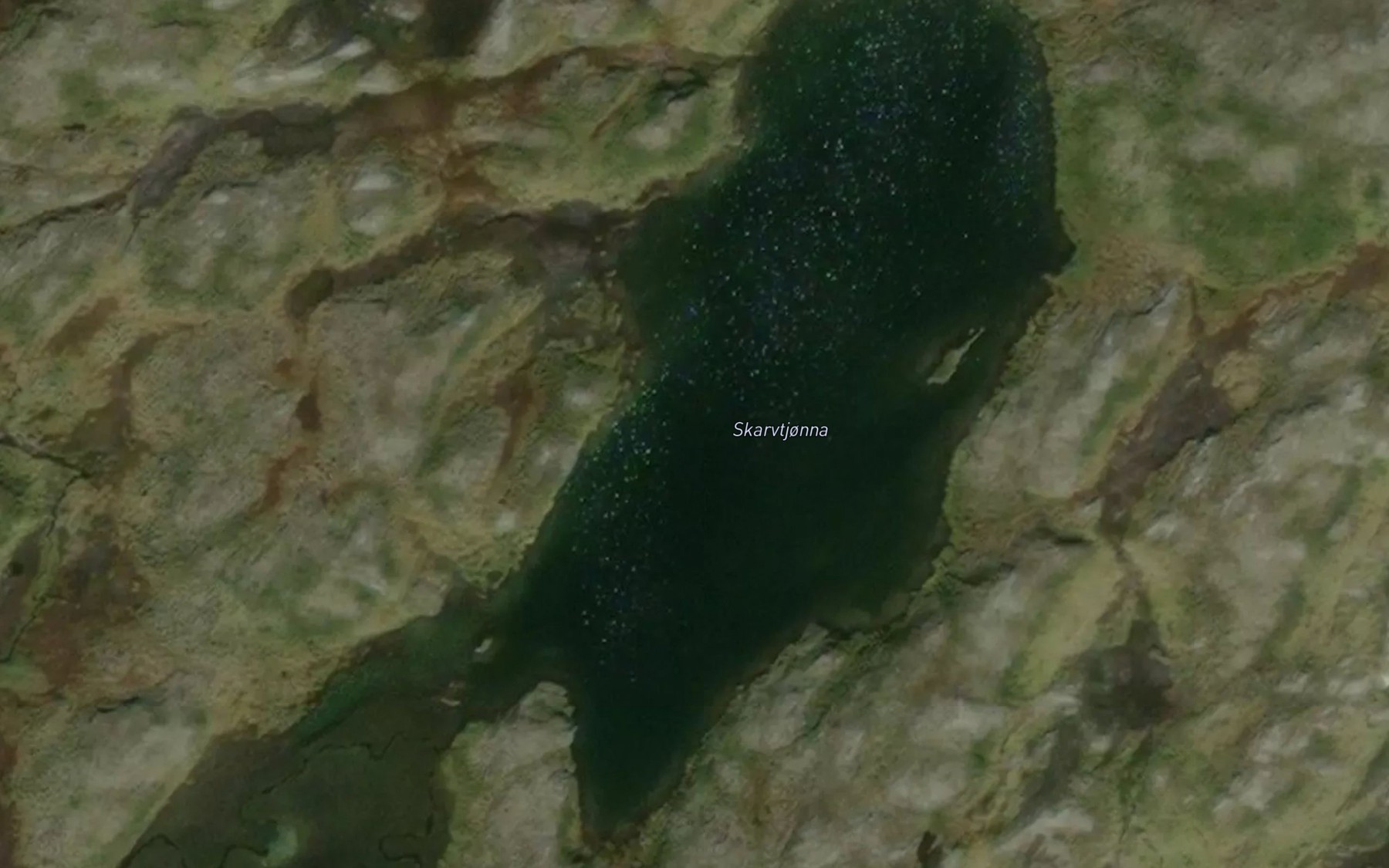 Satellite map of the Skarvtjonna