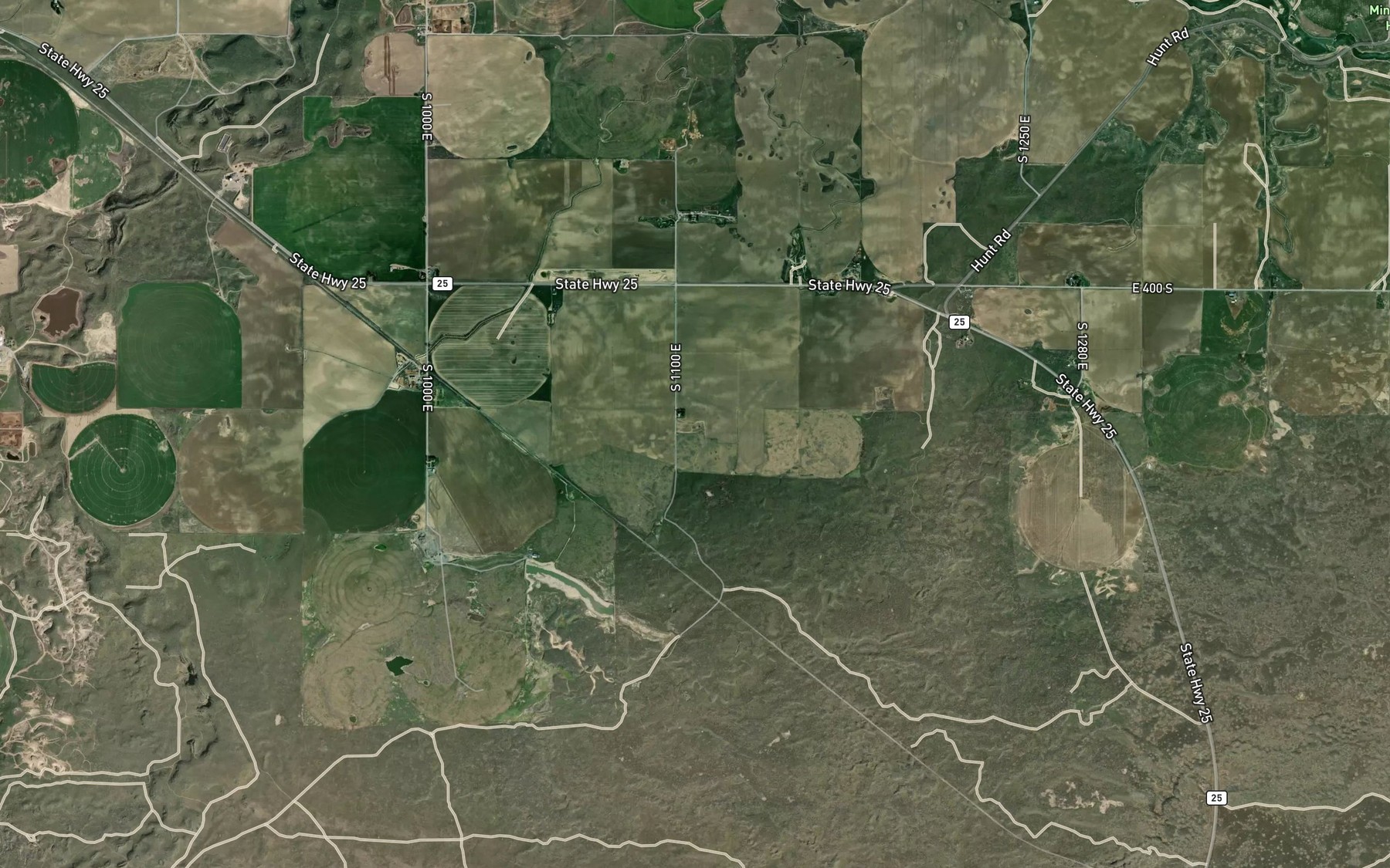 Satellite map of the F Pipeline
