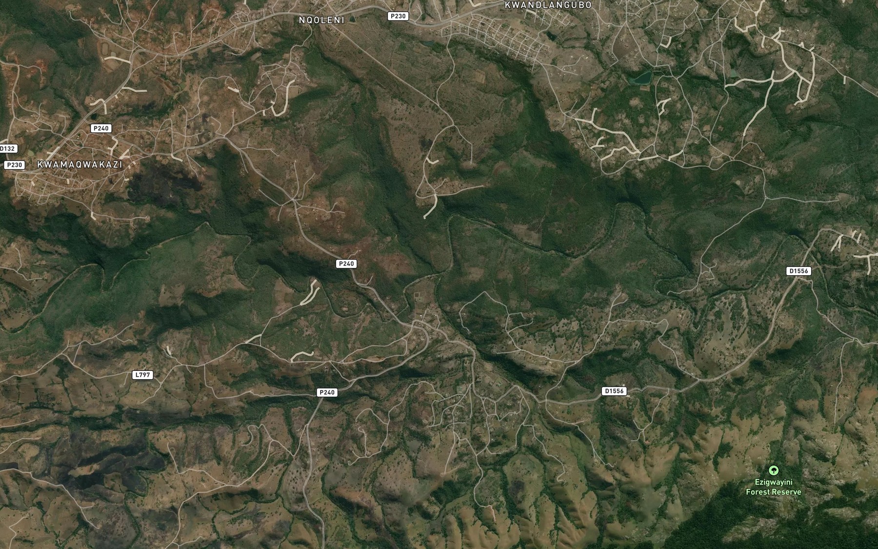 Satellite map of the Mateku