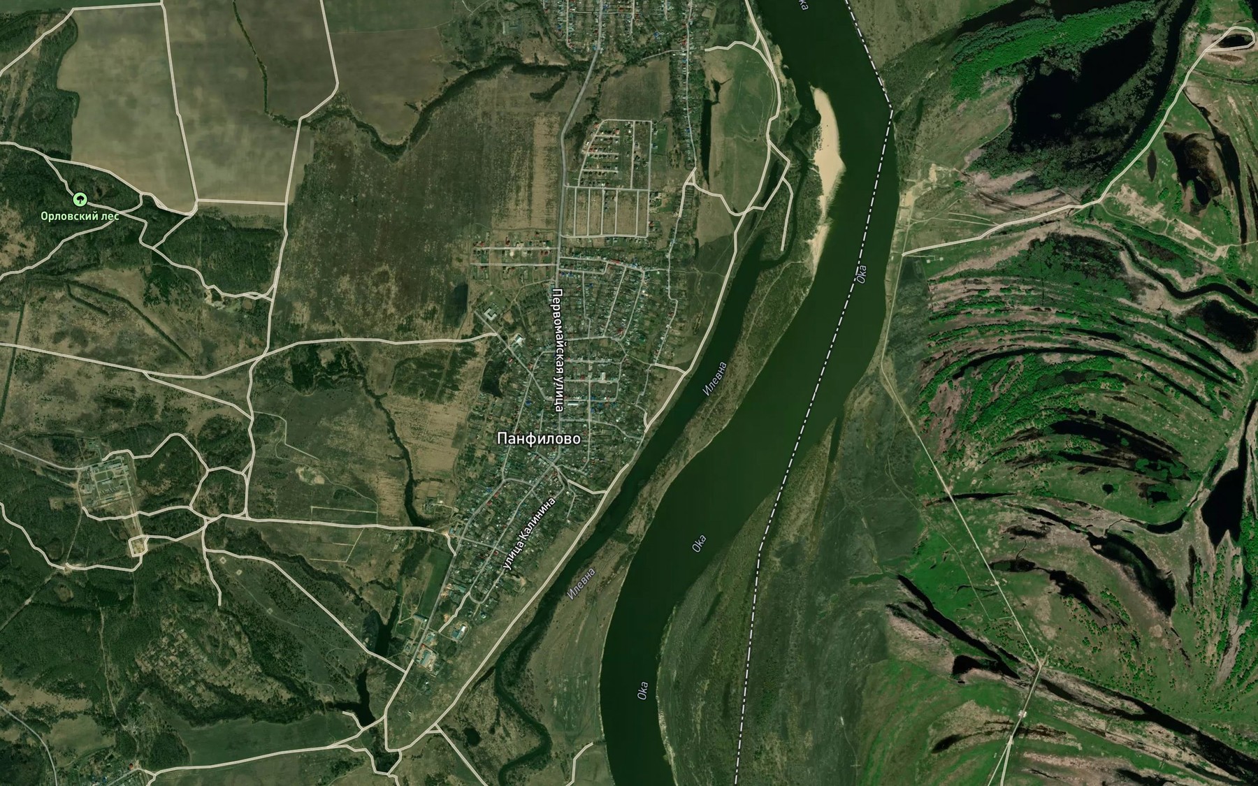 Satellite map of the Dubrovka