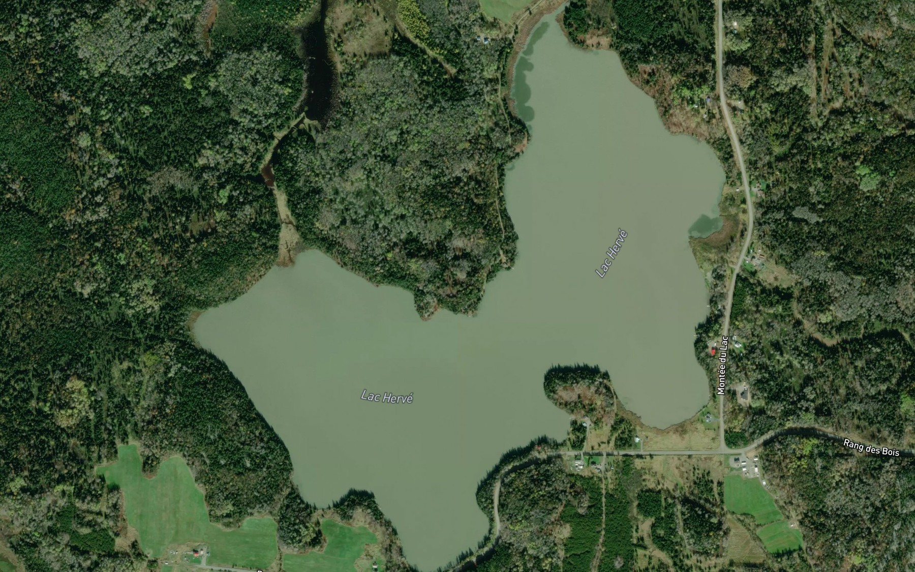 Satellite map of the Lac Herve