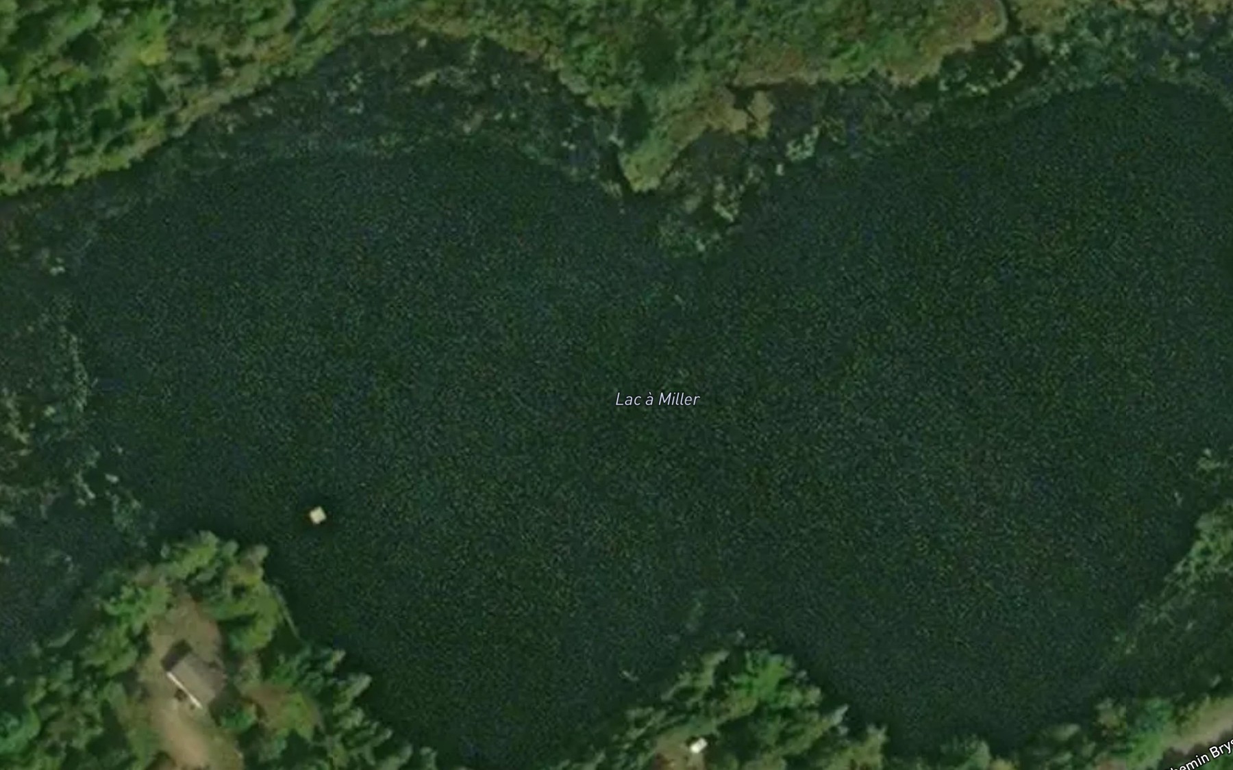 Satellite map of the Lac a Miller