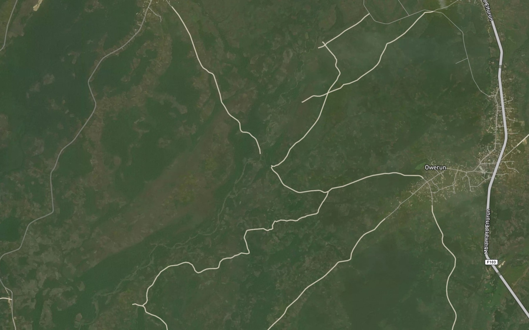 Satellite map of the River Urhie-Ughuru