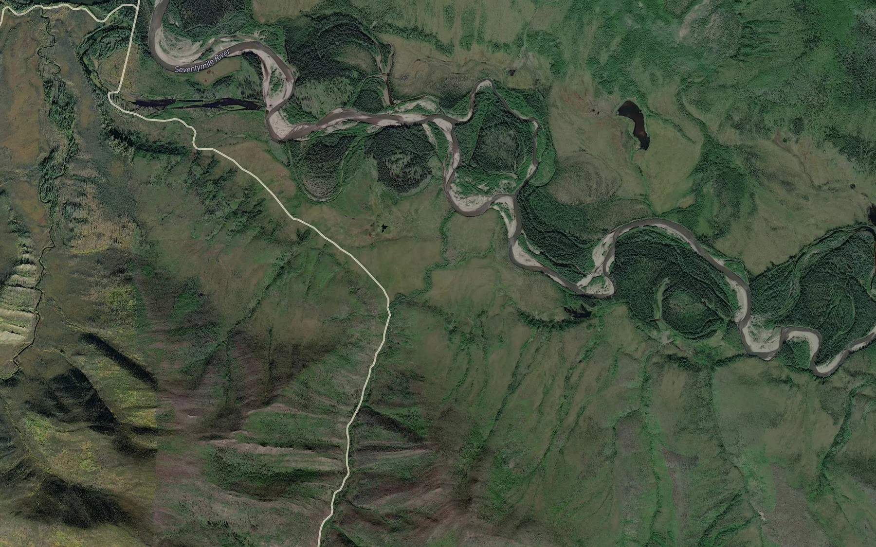 Satellite map of the Ford Lake
