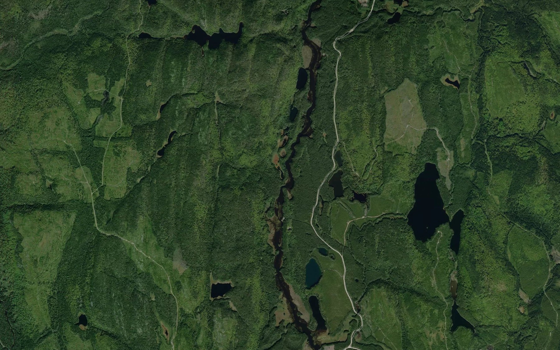 Satellite map of the Lac Miron