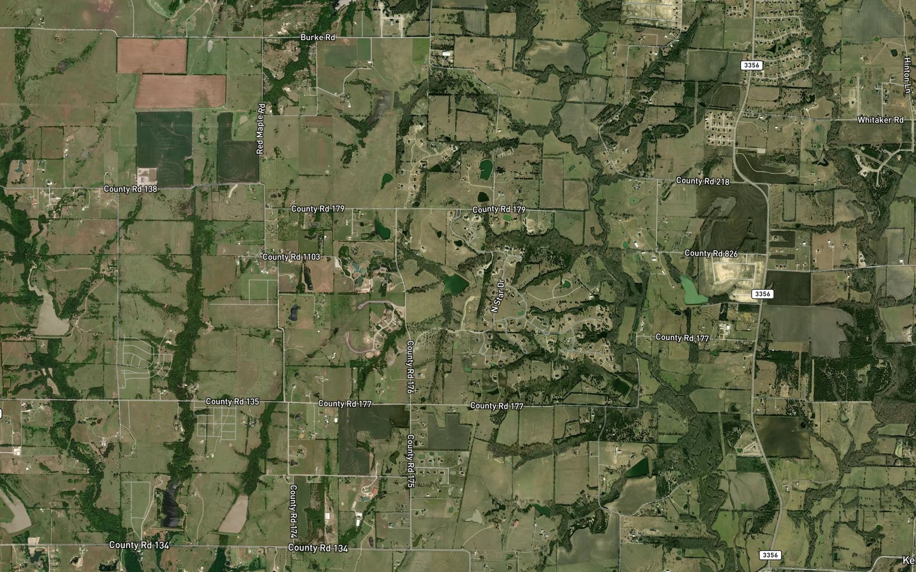 Satellite map of the Soil Conservation Service Site 29 Reservoir