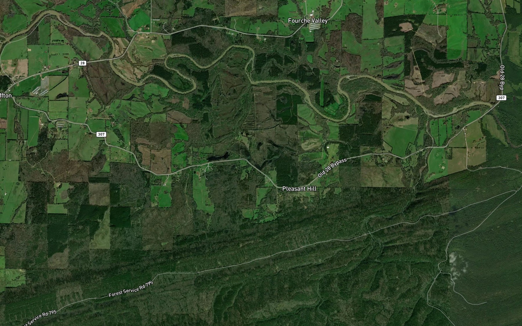 Satellite map of the Poda Branch
