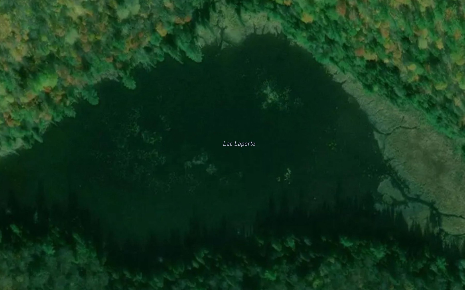 Satellite map of the Lac Laporte