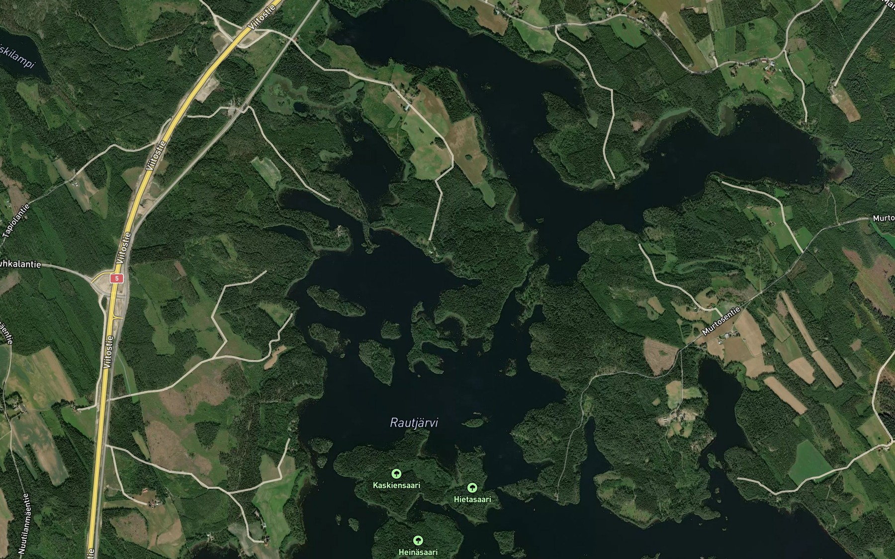 Satellite map of the Pitkalahti