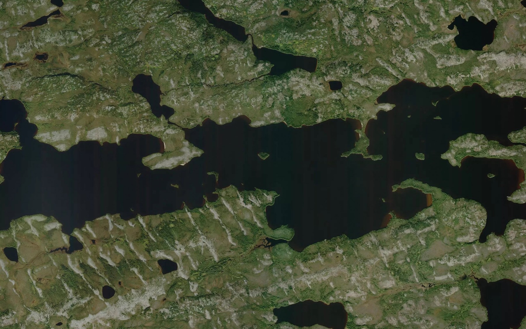 Satellite map of the Lac Utaunanis