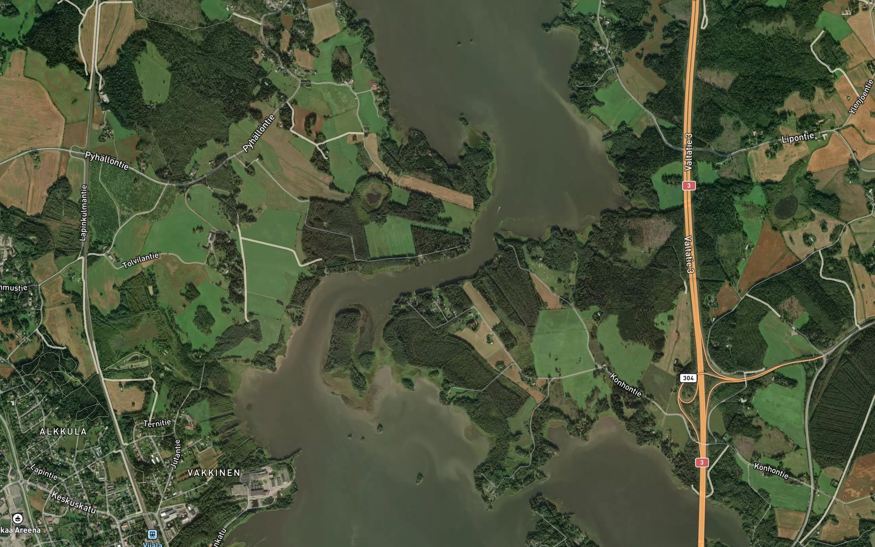 Satellite map of the Vaanteenvuolle