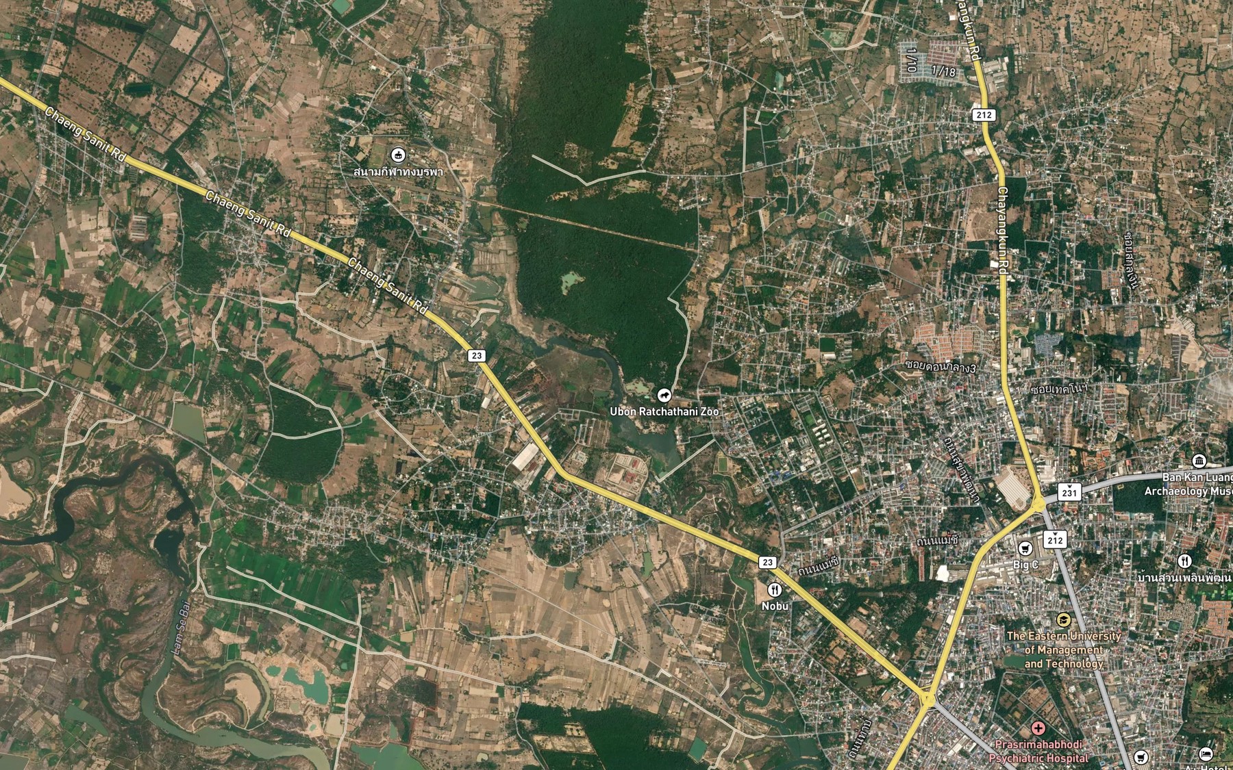 Satellite map of the Huai Chaeramae