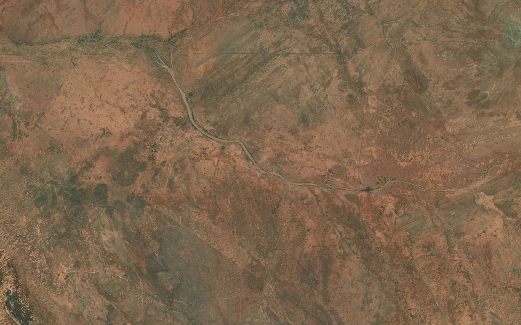 Satellite map of the Waukaringa Creek