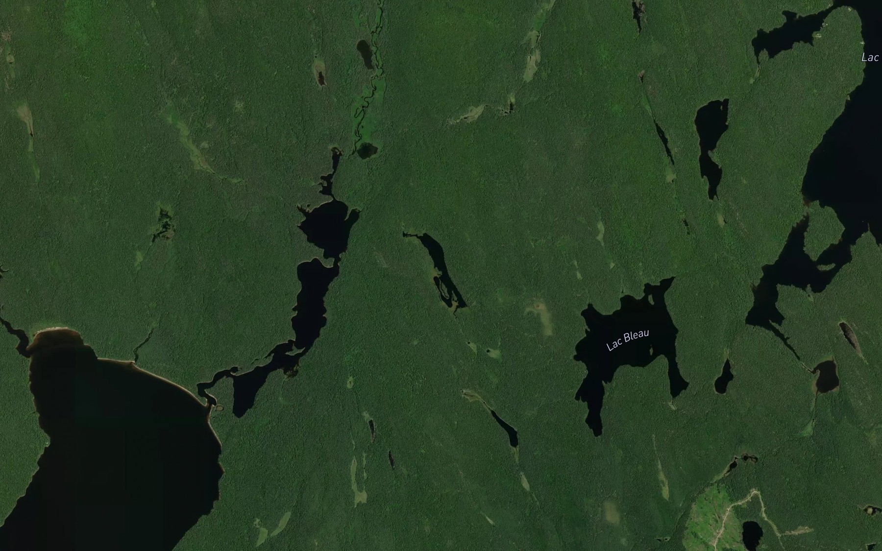 Satellite map of the Lac Manigotagan