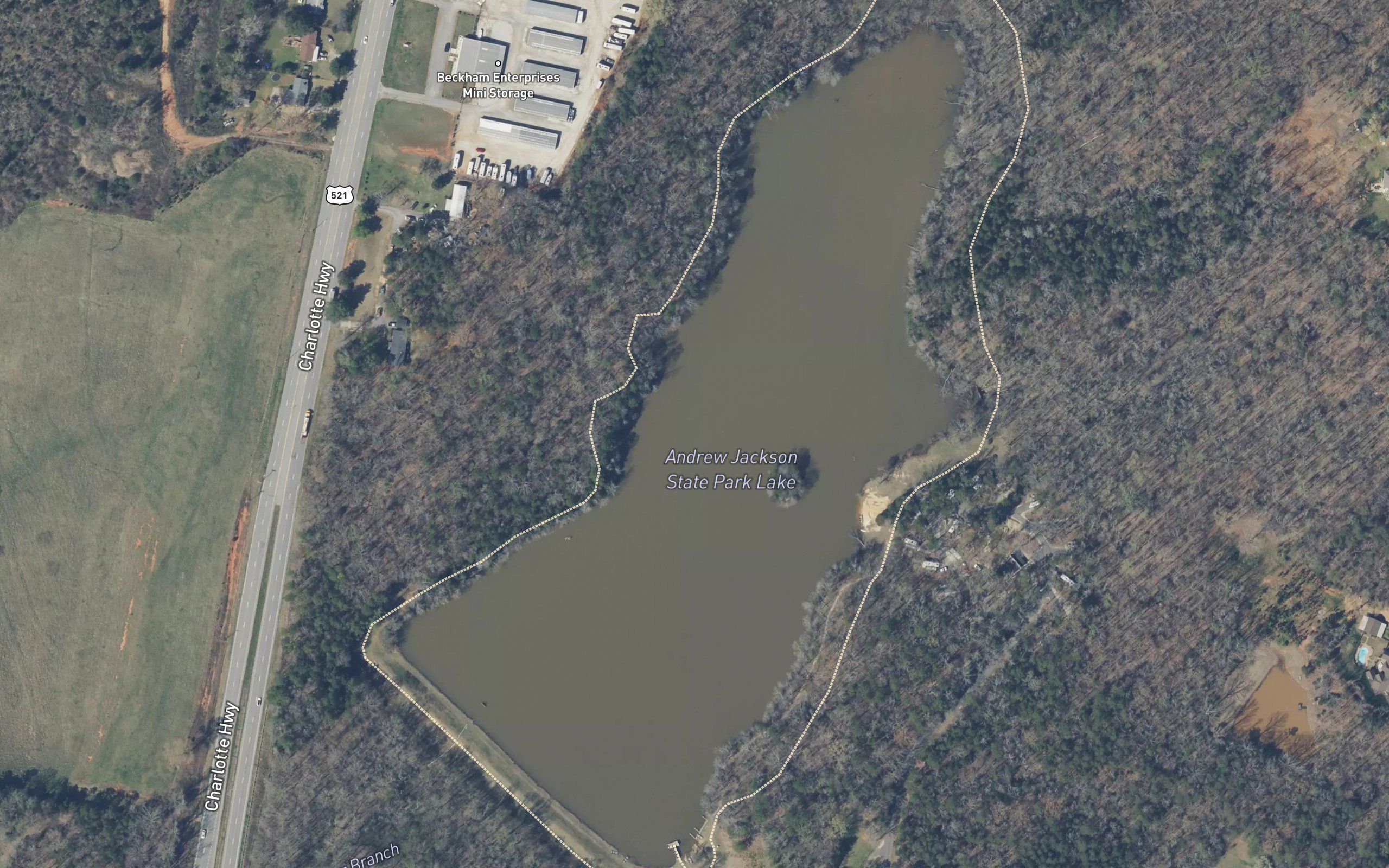 Andrew Jackson State Park Lake