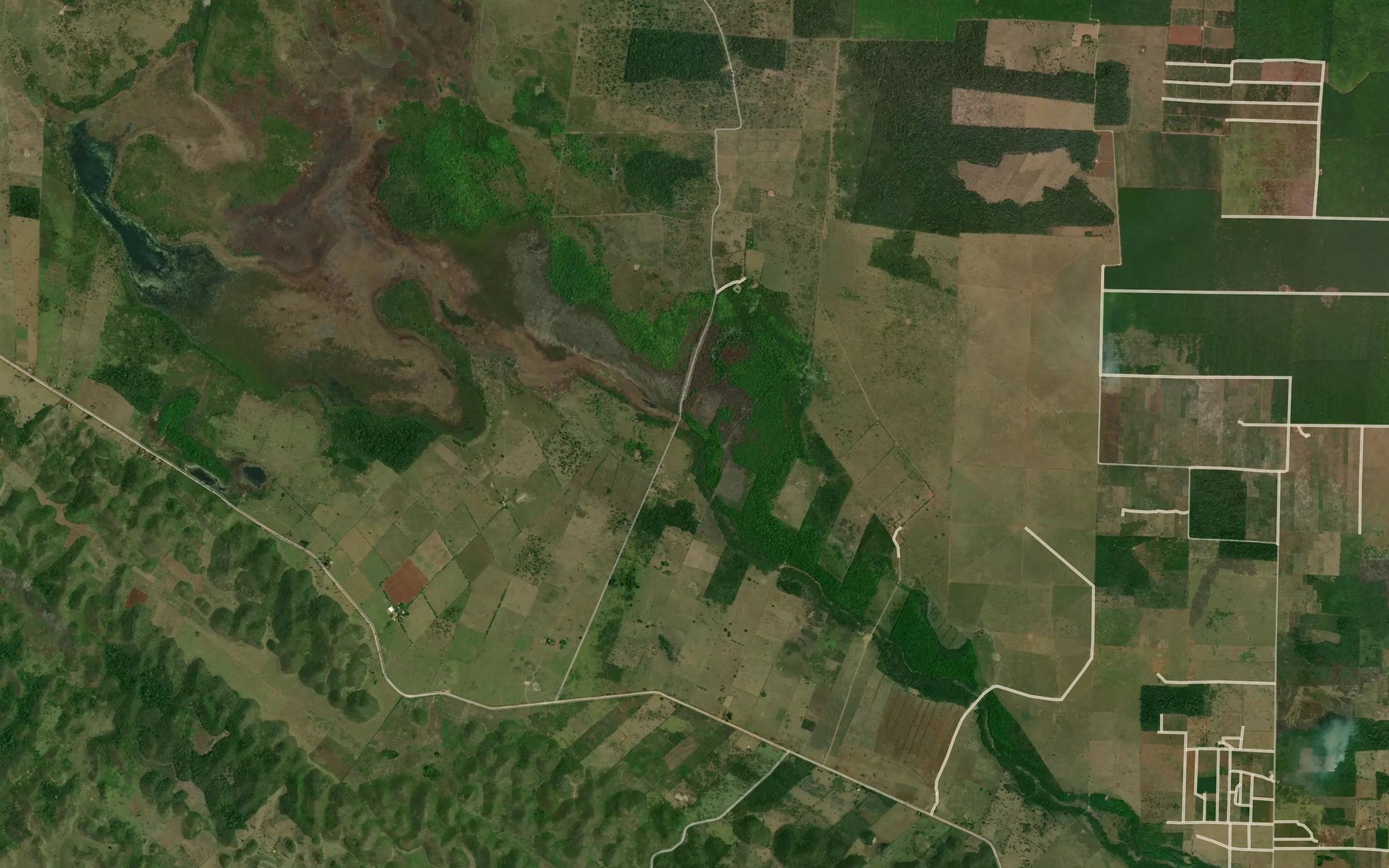 Satellite map of the Arroyo El Chorro