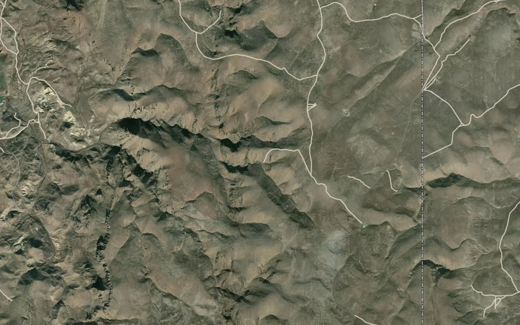 Satellite map of the Hot Rock Reservoir