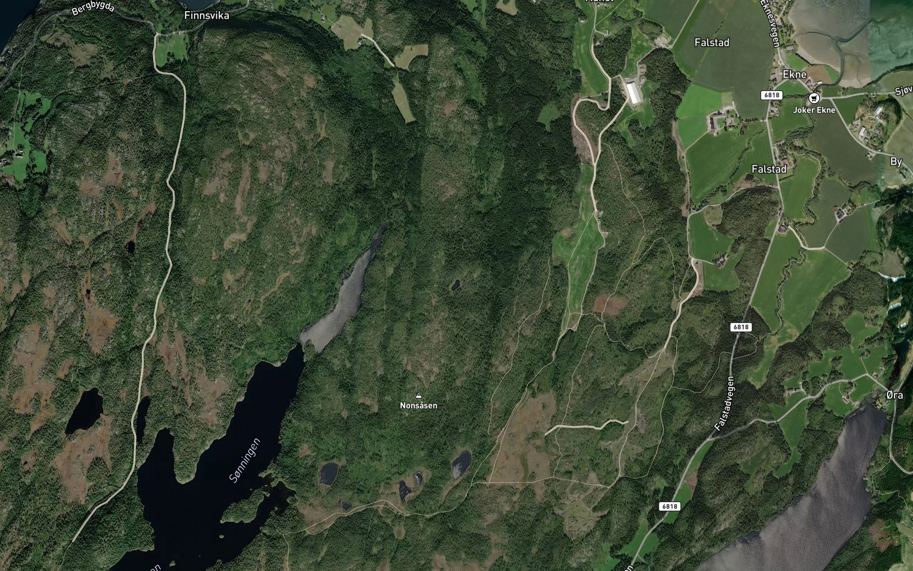 Satellite map of the Karusstjonna