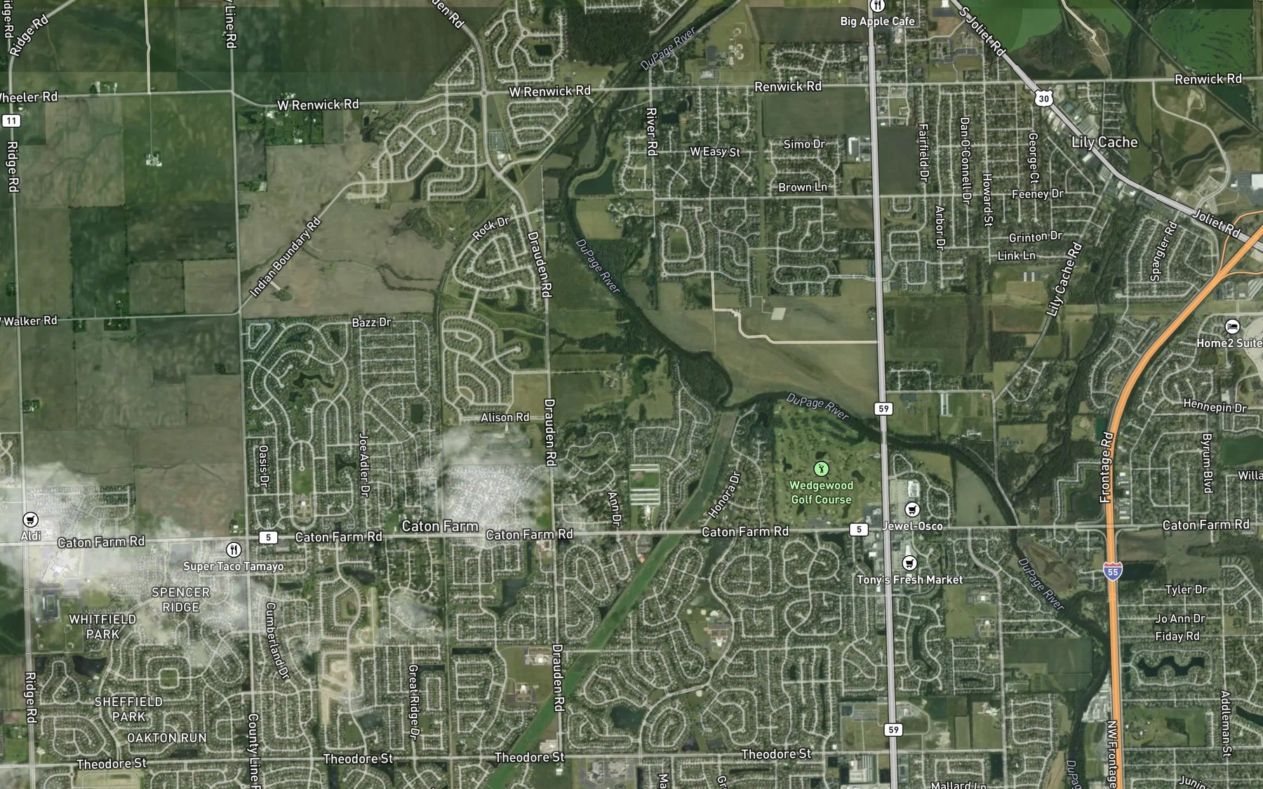 Satellite map of the Spot 3