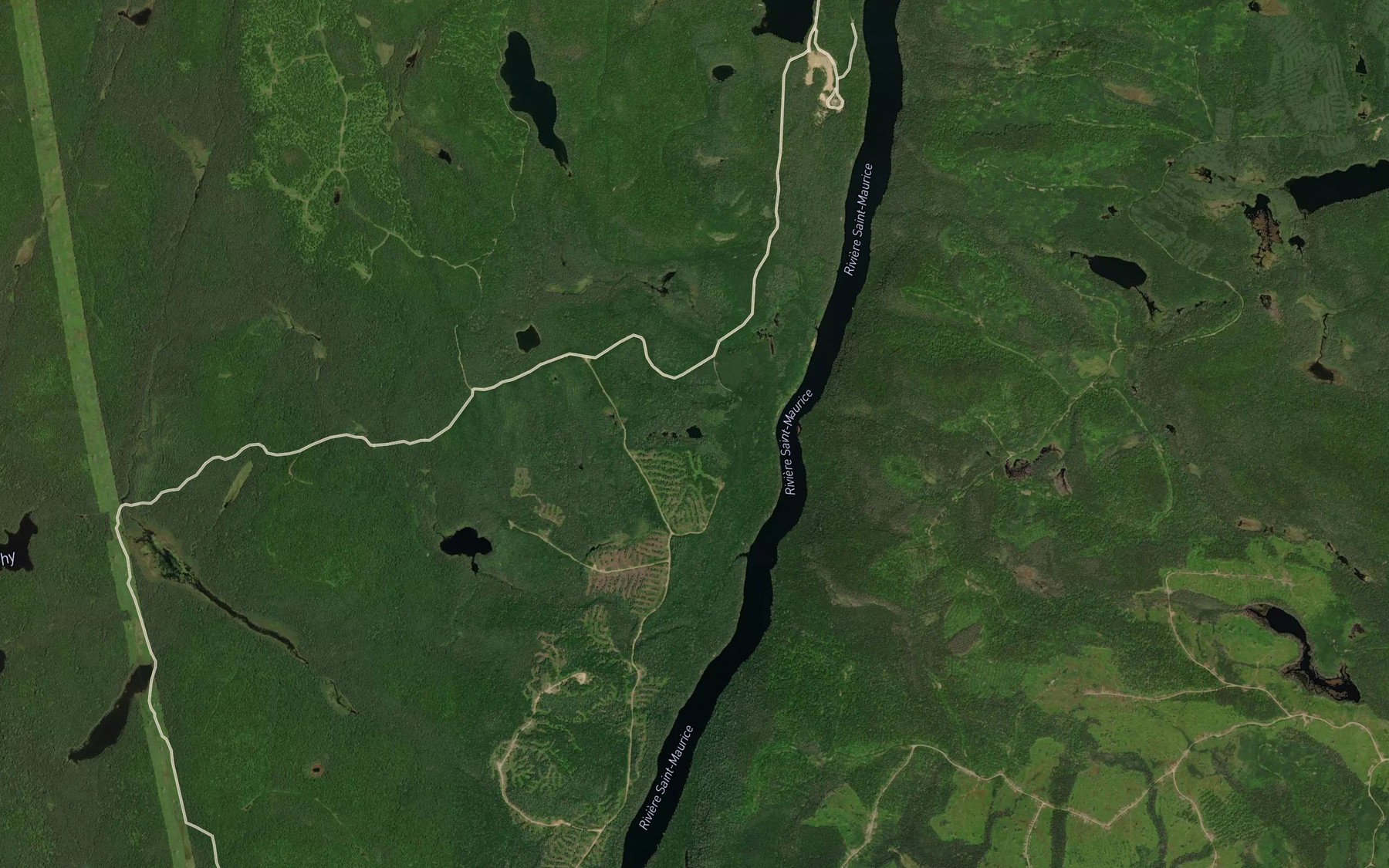 Satellite map of the Lac Jules