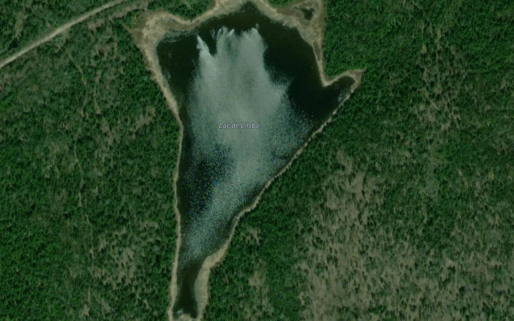 Satellite map of the Lac de l'Isba
