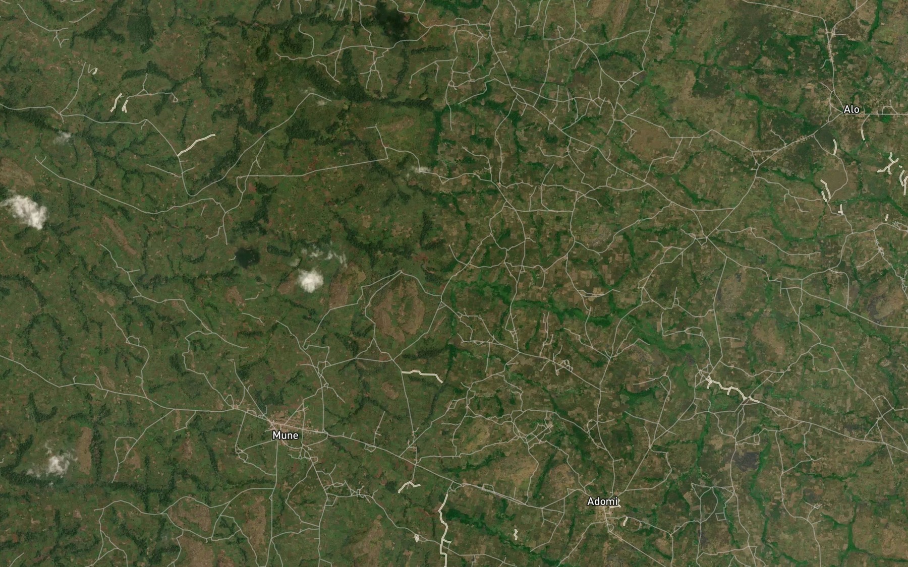 Satellite map of the Nieleva
