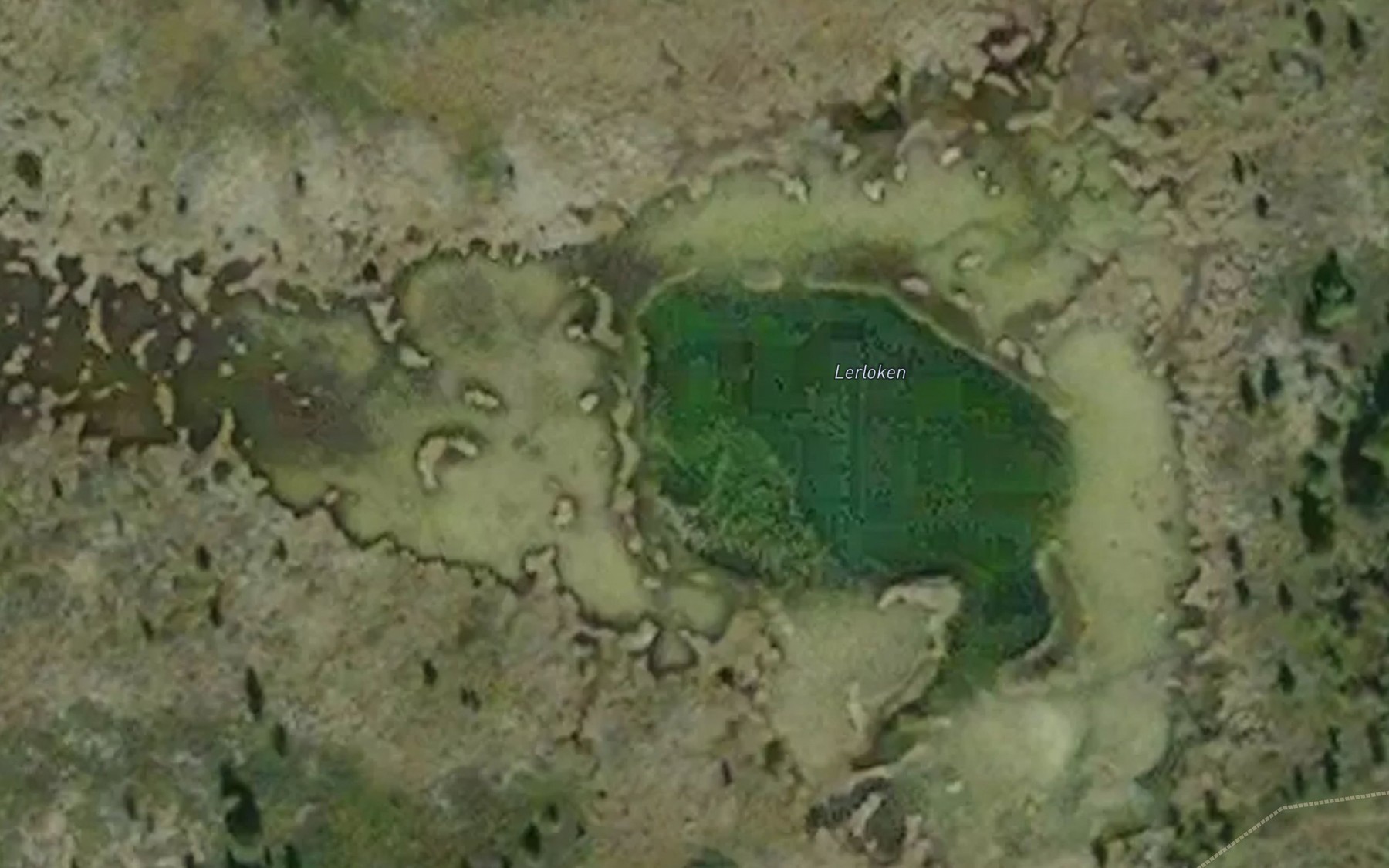 Satellite map of the Lerloken