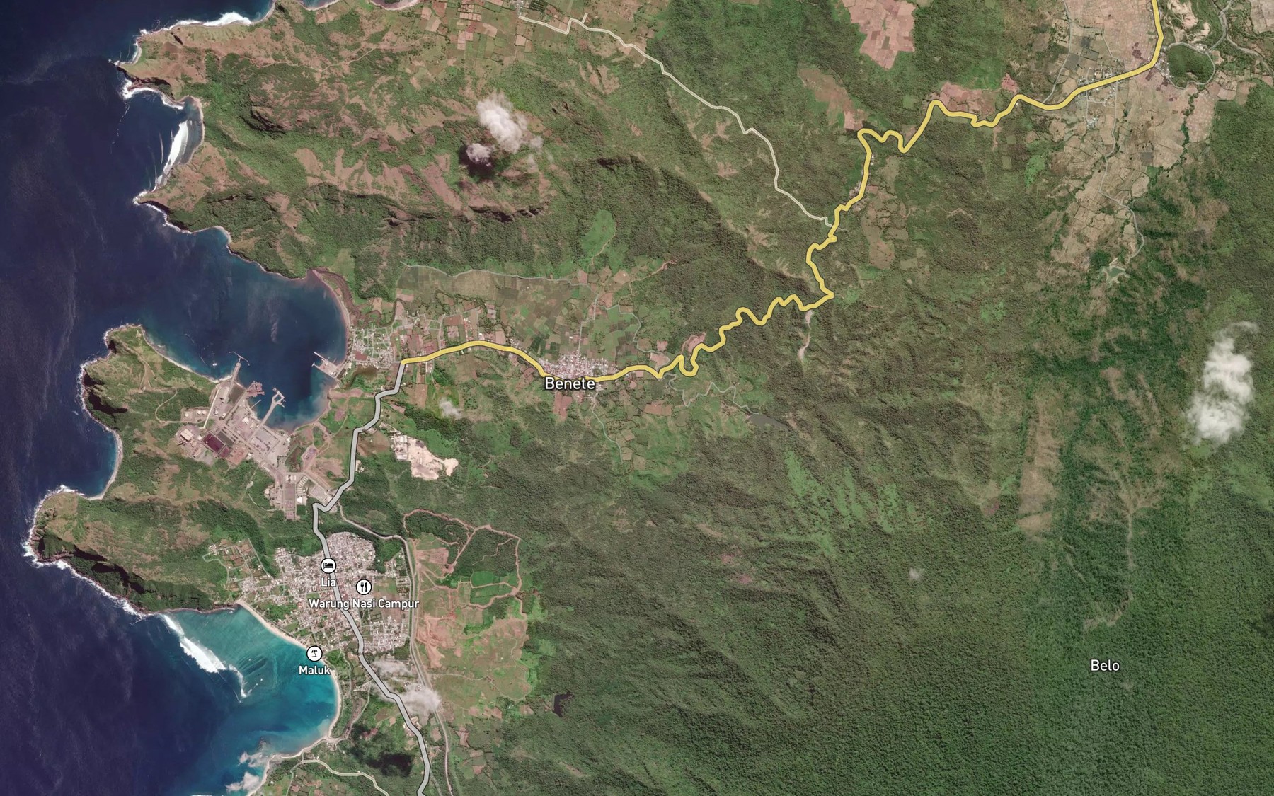 Satellite map of the Brang Batunisung