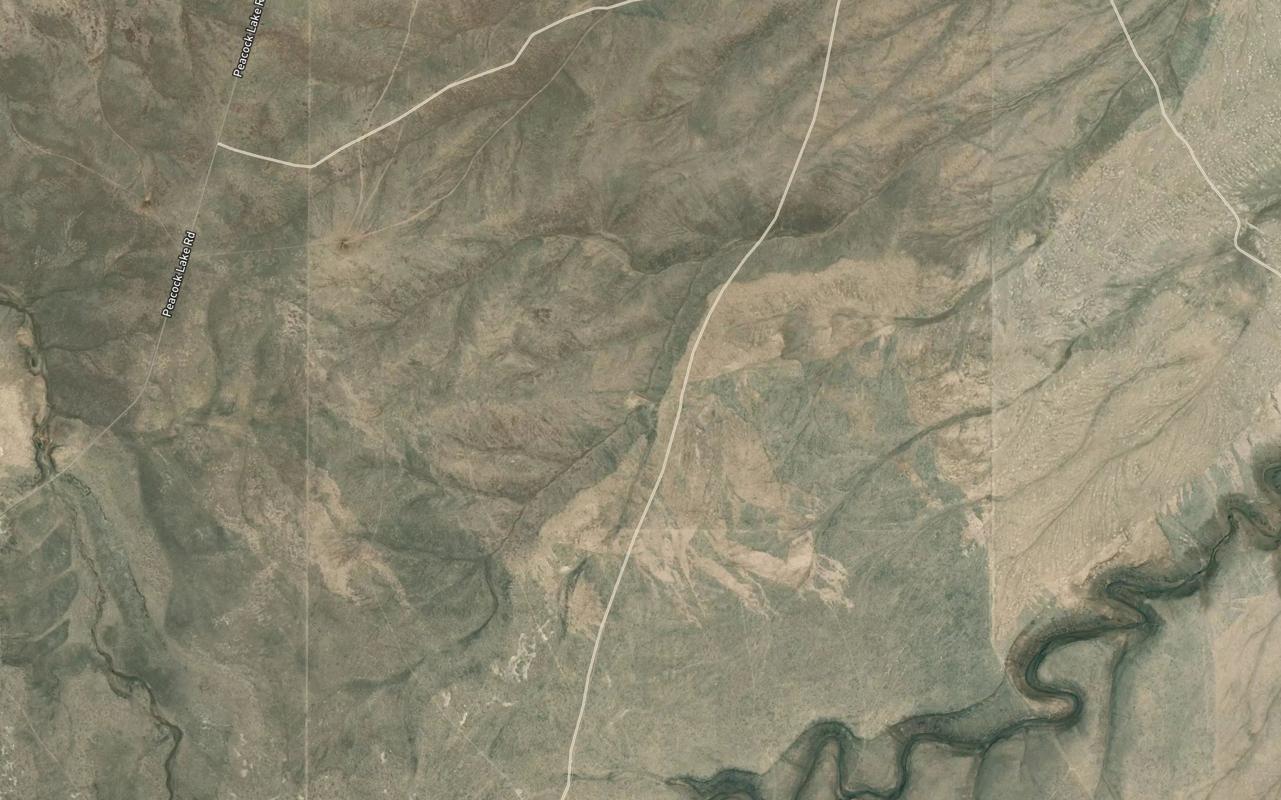 Satellite map of the Rocky Road Reservoir