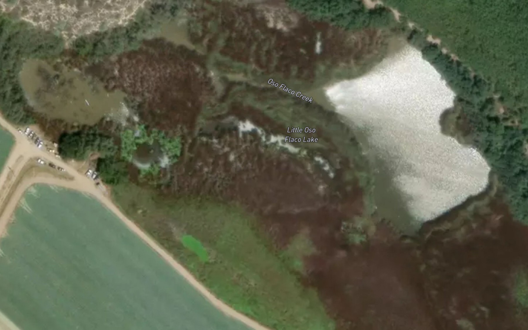 Satellite map of the Little Oso Flaco Lake