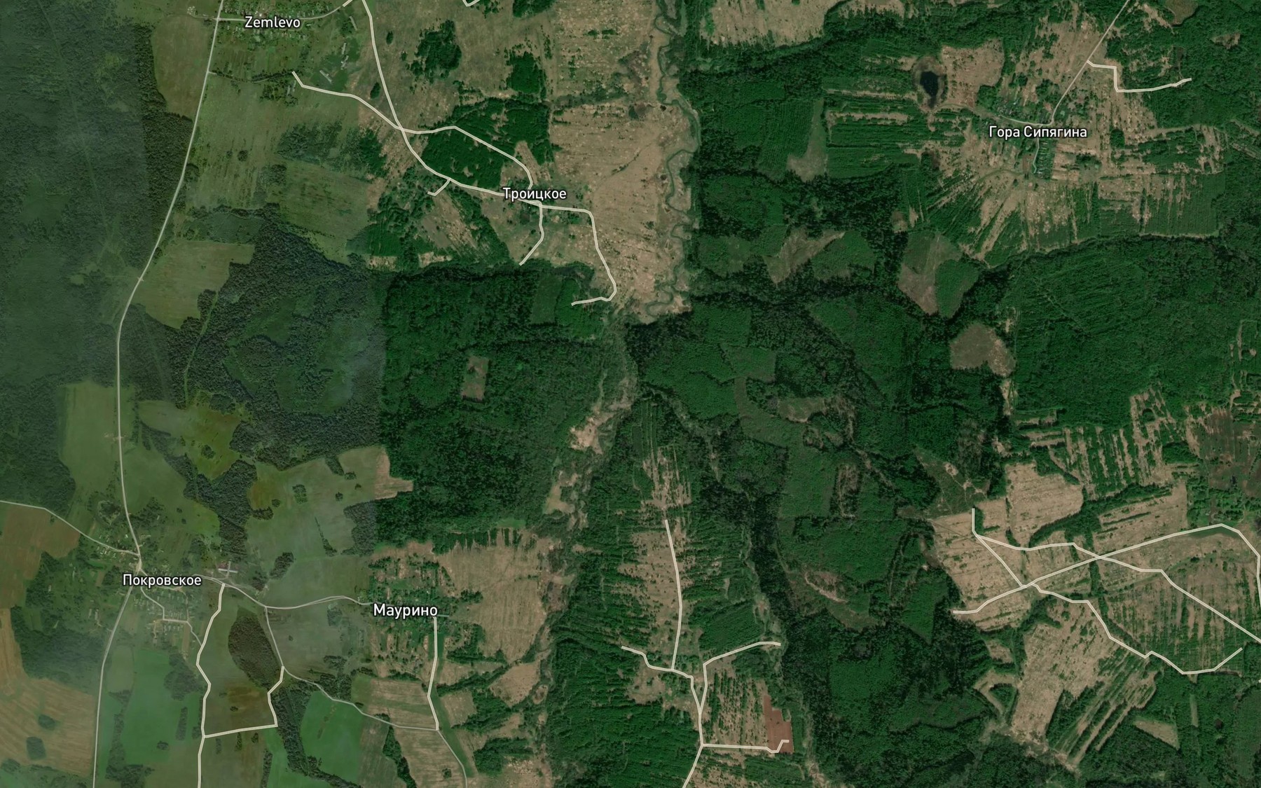 Satellite map of the Lebyshna