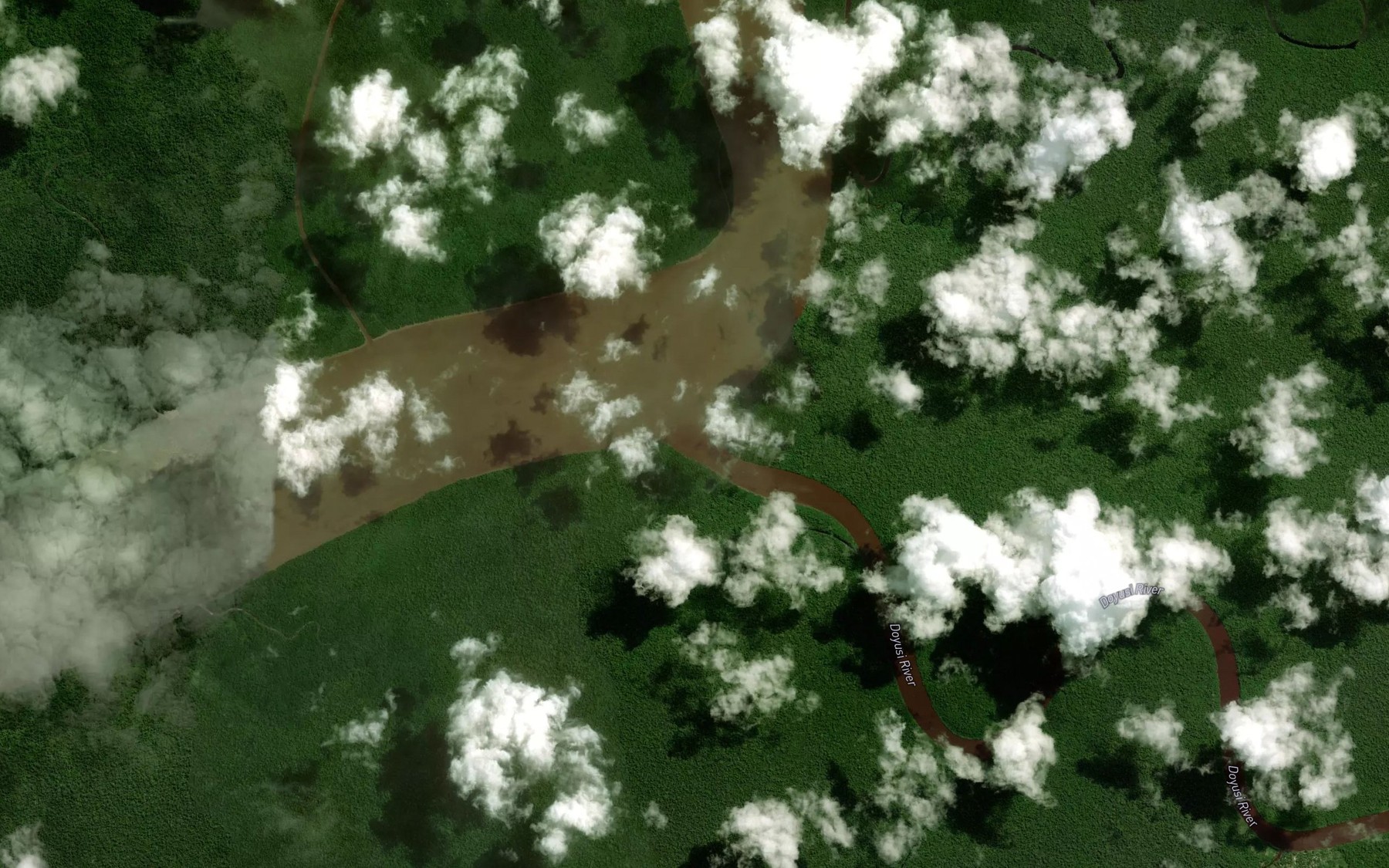Satellite map of the Sungai Doyusi