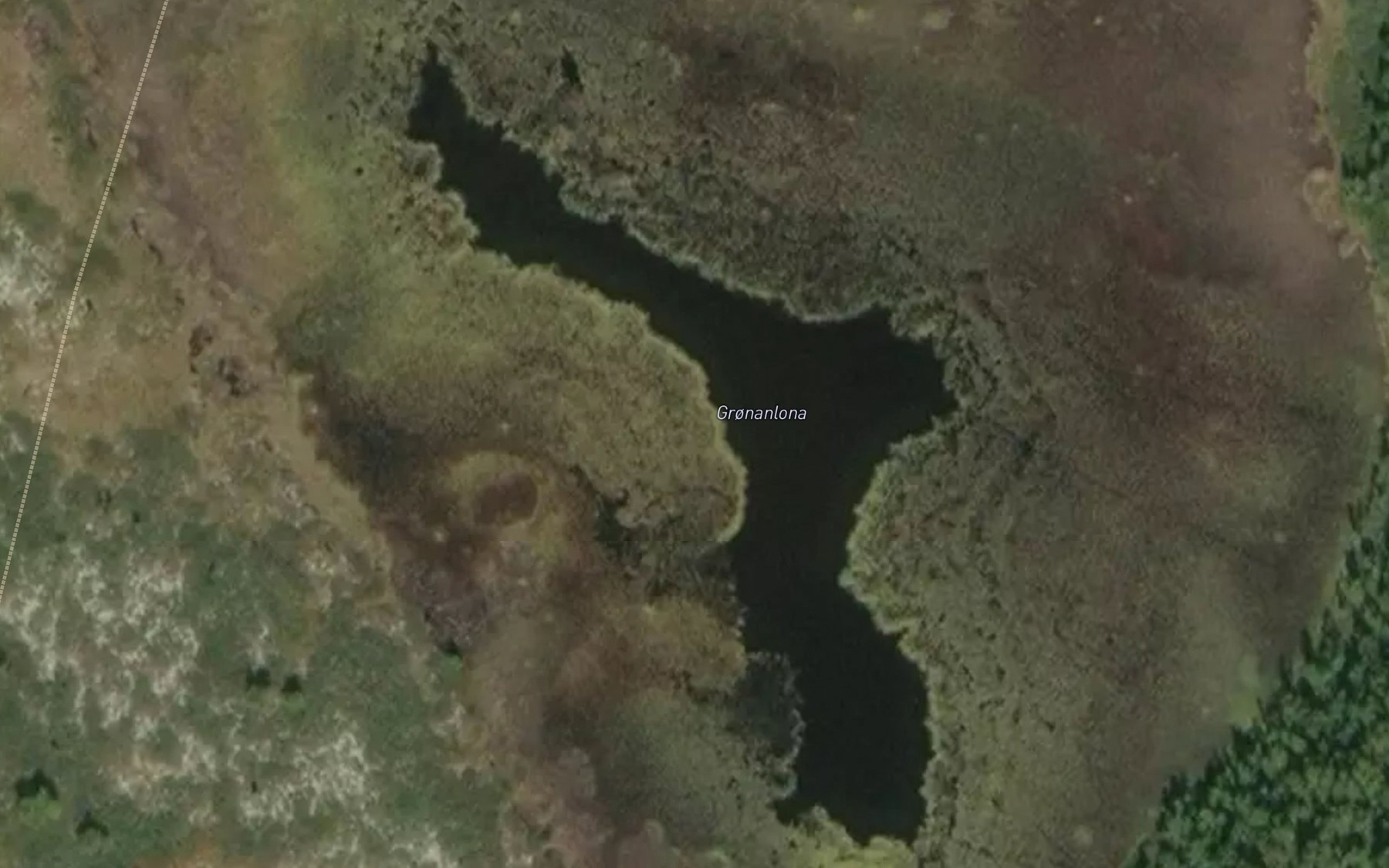 Satellite map of the Gronanlona