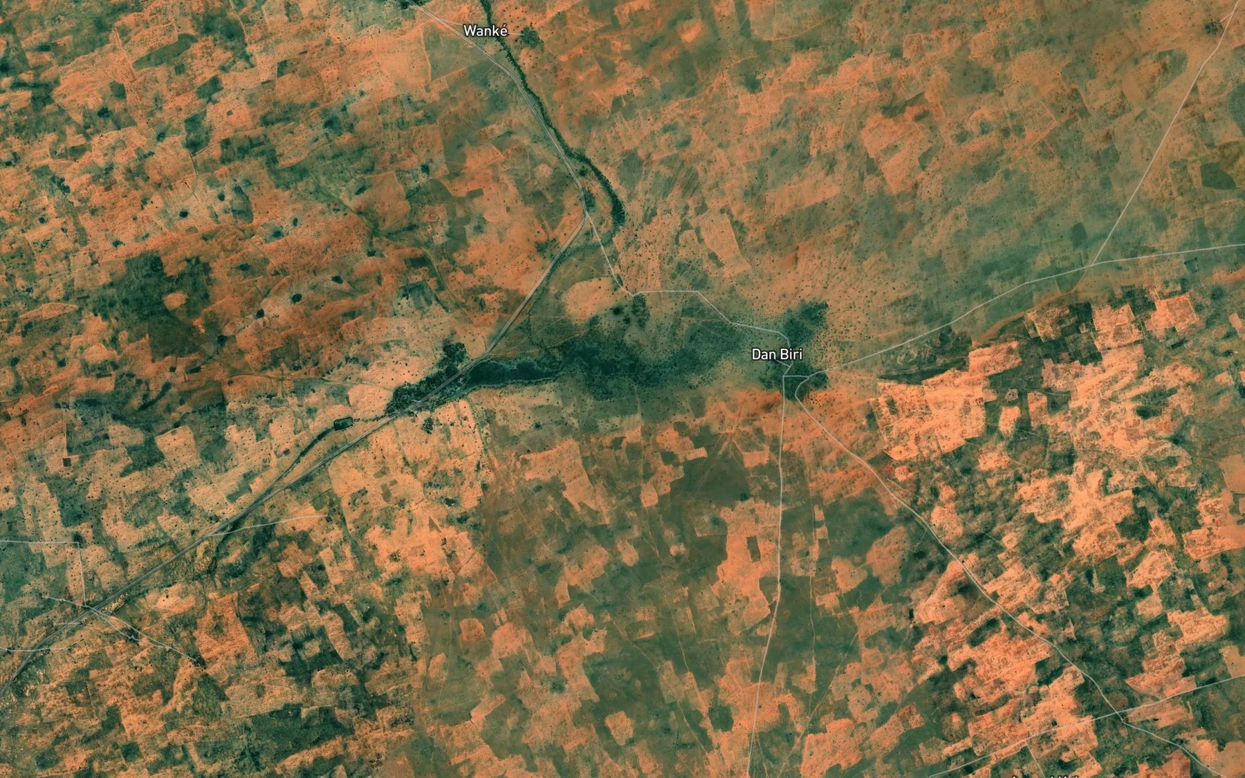 Satellite map of the Dan Gagara