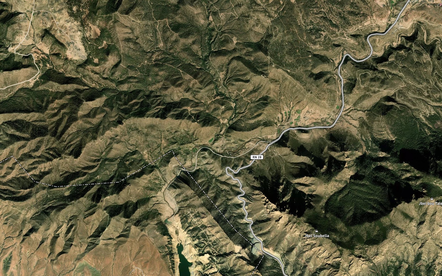 Satellite map of the Oued el Hammam