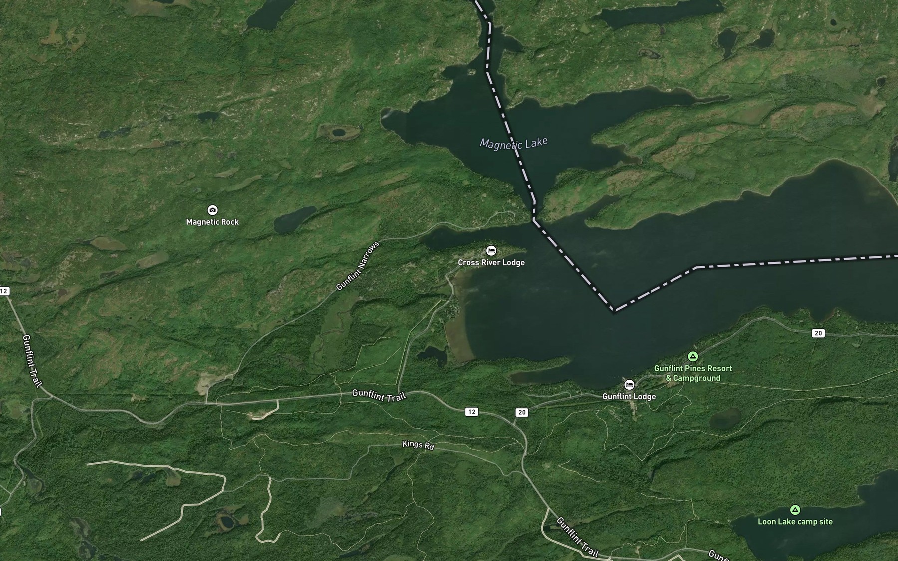 Satellite map of the Cross River