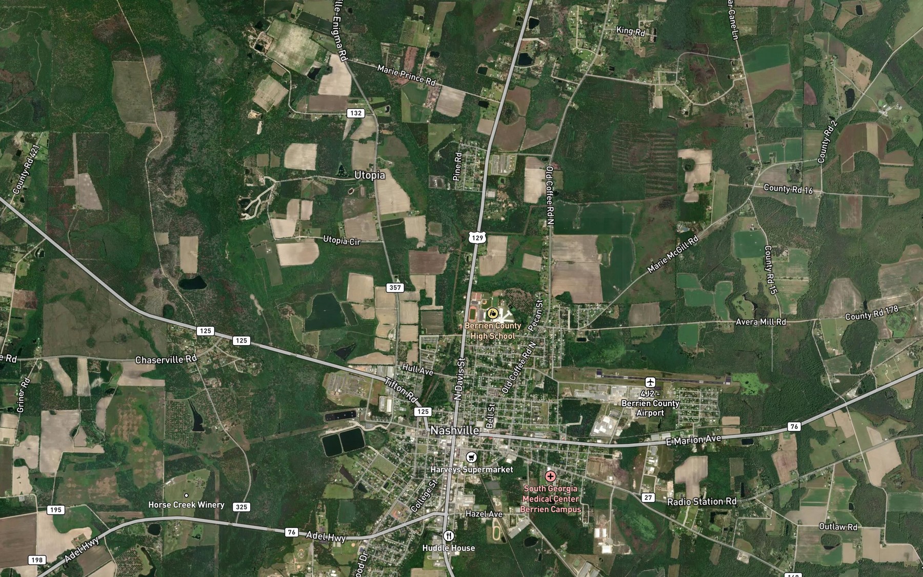 Satellite map of the Wolfpen Branch