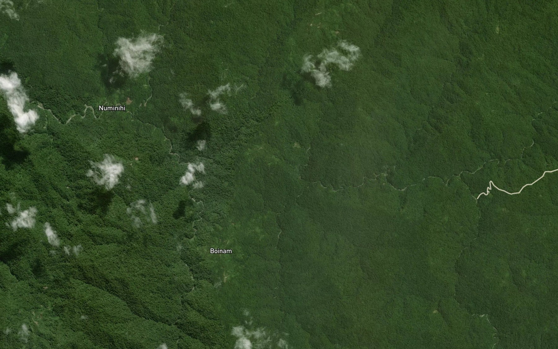 Satellite map of the Oliem Creek