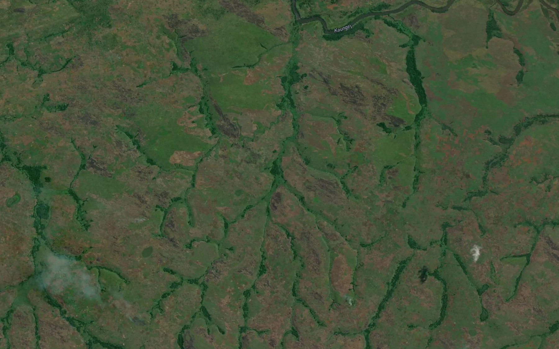 Satellite map of the Kafutu
